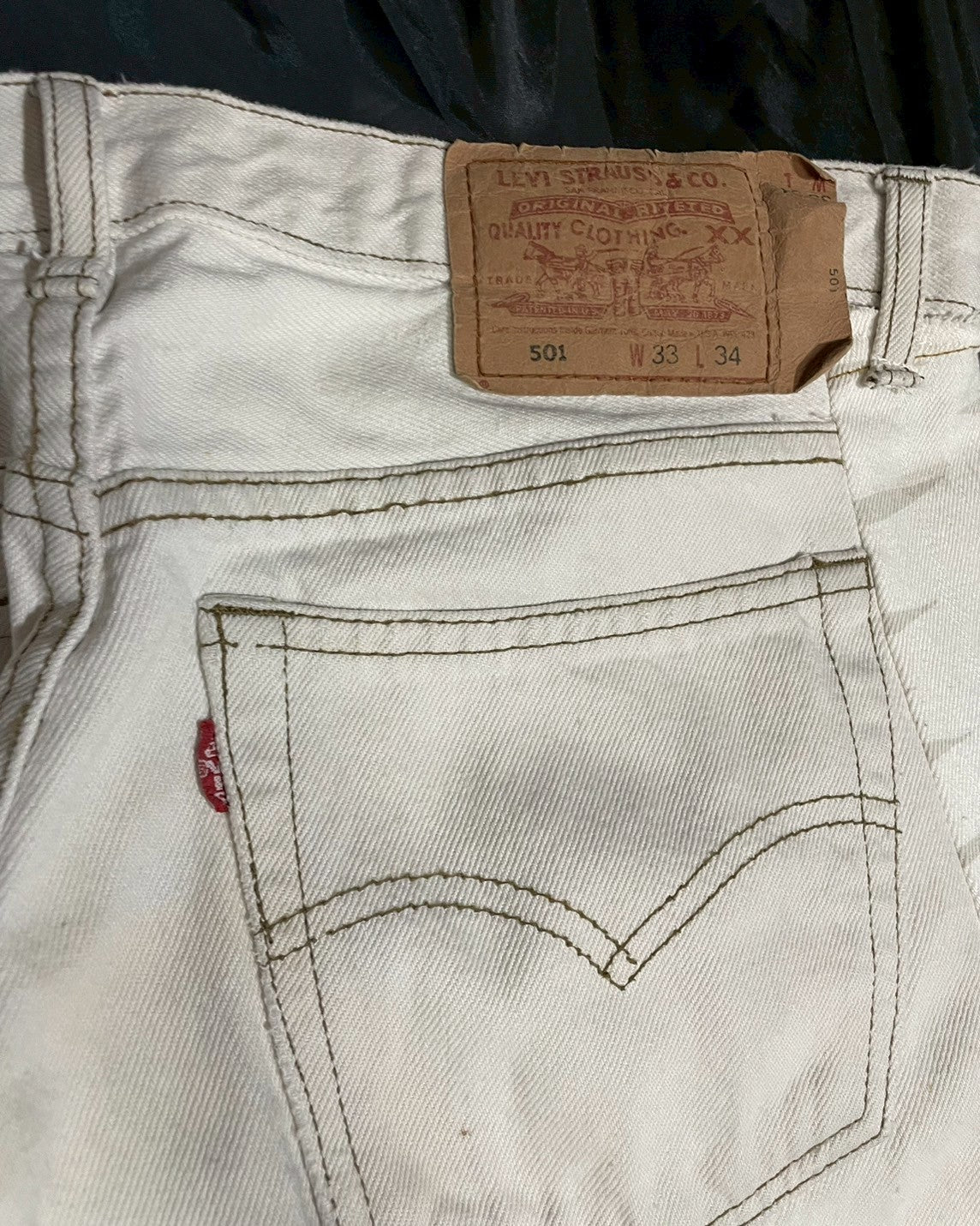 Custom jeans with tiger and dragon embroidery design
