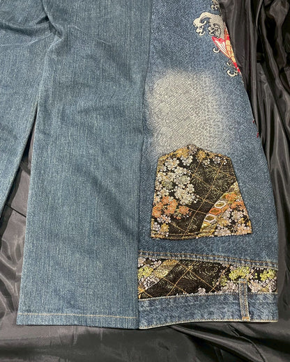 Custom scenes of carp embroidery designs